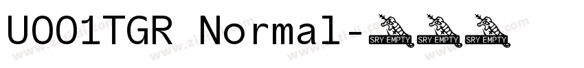 U001TGR Normal字体转换